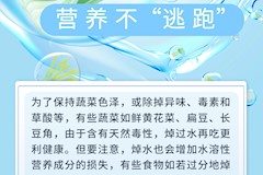 食品安全 | 蔬菜这样焯水，营养不“逃跑”