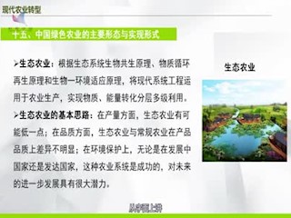 中国未来农业发展的途径、模式与...